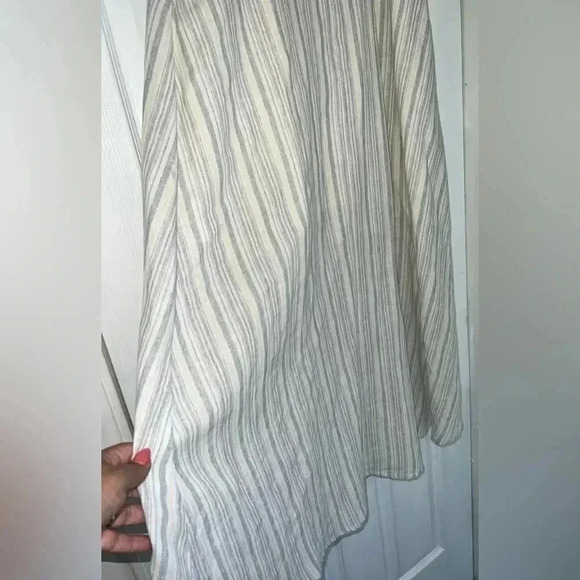 Bisouxx striped high - Low sleeveless wrap dress Sz Large - Picture 7 of 16